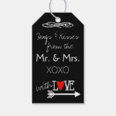 ハンドミセス・ハンドの抱擁とキス書 ギフトタグ (正面)