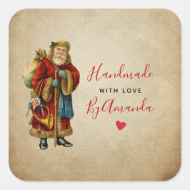 ハンドメイドとラヴヴィンテージオールドワールドサンタ スクエアシール