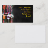 ハンドメイドのカラフルなガラス玉 名刺 (正面/裏面)