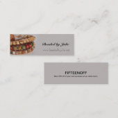 ハンドメイドのジュエリー2の名刺 スキニー名刺 (正面/裏面)