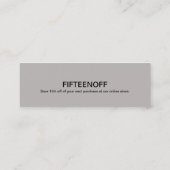 ハンドメイドのジュエリー2の名刺 スキニー名刺 (裏面)