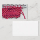 ハンドメイドのニットの名刺 プレイスカード (正面/裏面)