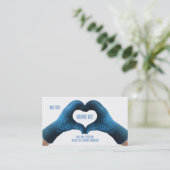 ハンドメイドのニットの名刺 名刺 (スタンド正面)