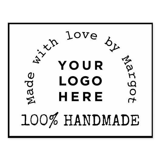 ハンドメイドのビジネスロゴを処理ゴム印 ラバースタンプ (インプリント)
