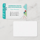 ハンドメイドの技術及びスクラップブック作り 名刺 (正面/裏面)