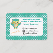 ハンドメイドの技術及び挨拶状 名刺 (正面)