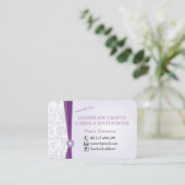 ハンドメイドの技術及び挨拶状 名刺 (スタンド正面)