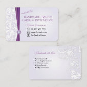 ハンドメイドの技術及び挨拶状 名刺 (正面/裏面)