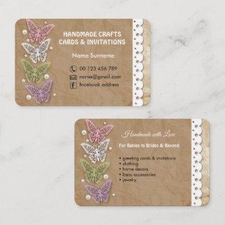 ハンドメイドの技術及び挨拶状 名刺