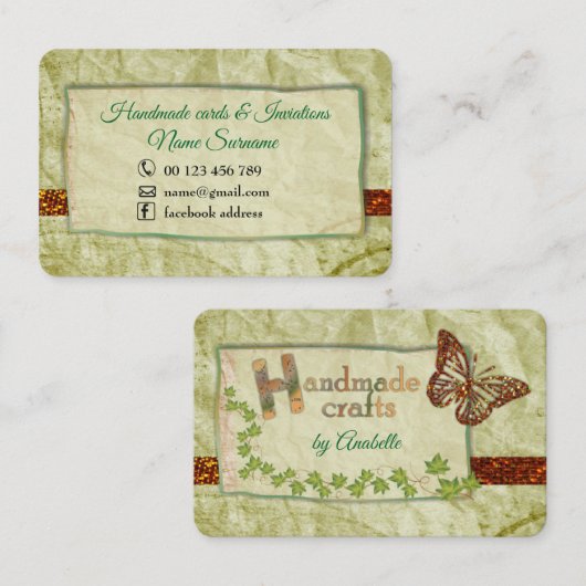 ハンドメイドの技術 名刺 (正面/裏面)