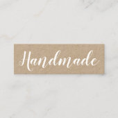 ハンドメイドの最小主義のエレガントなクラフトの名刺 スキニー名刺 (正面)