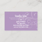 ハンドメイドの石鹸の浴室のにおいの名刺 名刺 (裏面)