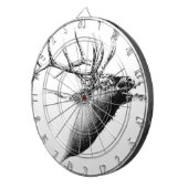 ハンドメイドの自然を引く旧式な雄鹿の芸術 ダーツボード (正面右)