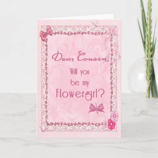 ハンドメイドの花嫁の介添え人 招待状 (正面)