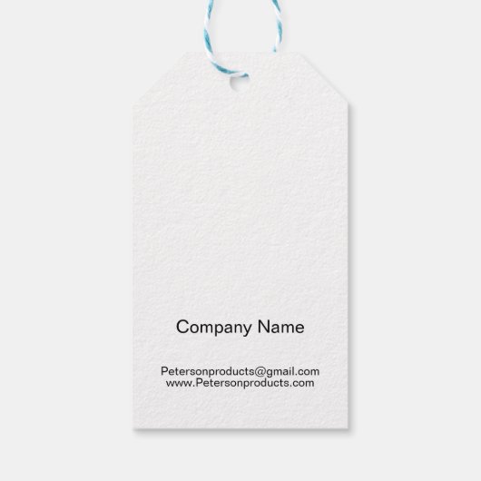 ハンドメイドのQRコード ビジネス タグ 愛を込めて (裏面)