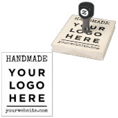 ハンドメイドウェブサイト あなたのビジネス ロゴ カスタム ラバースタンプ (押印)