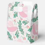 ハンドメイドクリスマス鳩のピースオリーブの枝 フェイバーボックス (オープン)