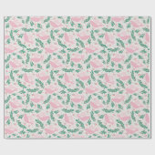 ハンドメイドクリスマス鳩のピースオリーブの枝 ラッピングペーパー (フラット)