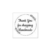 ハンドメイドショッピングありがとうございます ラバースタンプ (インプリント)