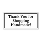 ハンドメイドショッピングありがとう ラバースタンプ (インプリント)