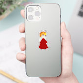 ハンドメイドチーター ステッカー 2x2 シール (スマートフォン)