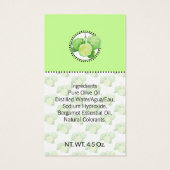 ハンドメイドバス&ボディ ベルガモットシトラス ギフトタグ (裏面)