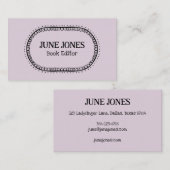 ハンドメイドフォントワンキー文字シックカスタムお洒落 名刺 (正面/裏面)