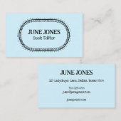 ハンドメイドフォントワンキー文字シックカスタムお洒落 名刺 (正面/裏面)