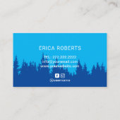 ハンドメイドプロダクツブルーマウンテンタイポグラフィ 名刺 (裏面)