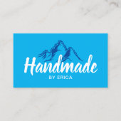ハンドメイドプロダクツブルーマウンテンタイポグラフィ 名刺 (正面)