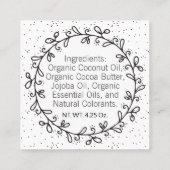 ハンドメイドラブクラフト 両面ハンギングタグ スクエア名刺 (裏面)