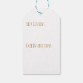 ハンドメイド名前をカスタムする編み物とクロシェ ギフトタグ (裏面)