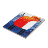 ハンドメイド絵画の芸術を引く猫のおもしろい タイル (側面)