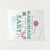 ハンドメイド編み物ラバーギフト | かわいい、ユニークなギフト タペストリー (正面(横))