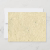 ハンドメイド繊維の紙 招待状 (裏面)