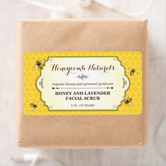 ハンドメイド蜜蜂 ラベル (インサイチュ)