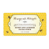 ハンドメイド蜜蜂 ラベル (正面)