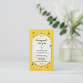 ハンドメイド蜜蜂 名刺 (スタンド正面)