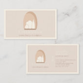 ハンドメイド陶芸磁器彫刻花瓶 名刺 (正面/裏面)