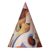 ハンドメイド音楽抽象芸術絵画ズ パーティーハット (左)