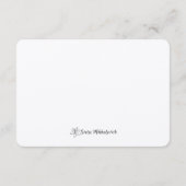 ハンドメイド風のクロケットウサギ エンクロージャーカード (裏面)