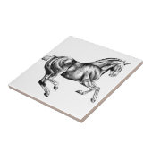 ハンドメイド馬のスケッチのスケッチの芸術 タイル (側面)