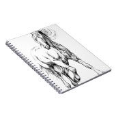 ハンドメイド馬のスケッチのスケッチの芸術 ノートブック (右側)