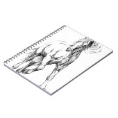 ハンドメイド馬のスケッチのスケッチの芸術 ノートブック (左側)