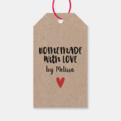 ハンドメイド ウィズ ラブ クラフト パーソナライズド ギフトタグ (裏面)
