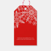 ハンドメイド ウィズ ラブ クリスマス スノーフレーク ギフトタグ (裏面)