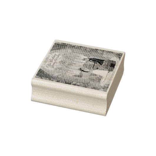 ハンドメイド ウッド アートスタンプ - ユニークな木製スタンプ ラバースタンプ (スタンプ)