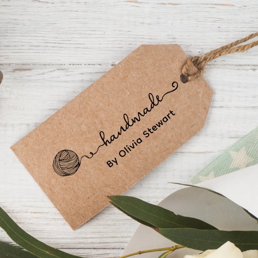 ハンドメイド オーダーネーム ヤーン クラフト ギフトタグ