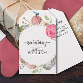 ハンドメイド オーダーメイド 水彩糸 ギフトタグ