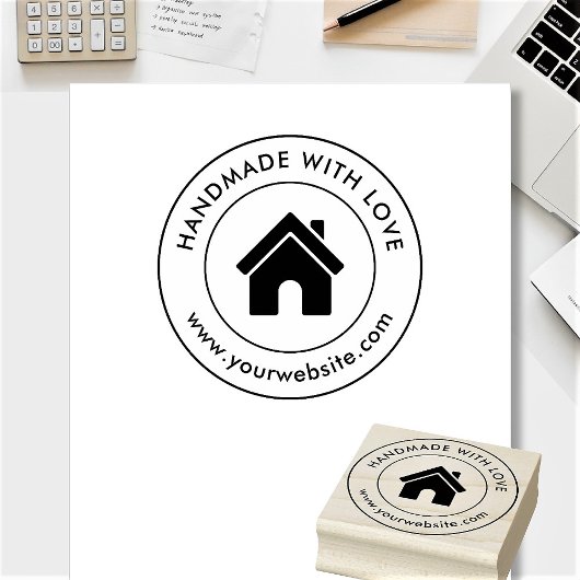 ハンドメイド カスタムロゴテキスト ラバースタンプ